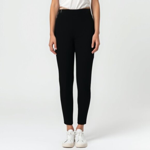 Bianca Nygard Black Ruched Leggings 10P - Picture 1 of 10